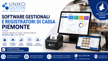 Software Gestionali e Registratori di Cassa Piemonte | Le soluzioni di Uniko Sistemi per negozi e commercianti.